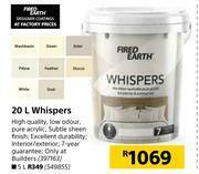 Builders Warehouse Fired Earth Whispers-20Ltr offer