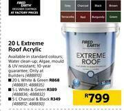 Builders Warehouse Fired Earth 20L Extreme Roof Acrylic offer