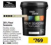 Builders Warehouse Fired Earth Four Seasons-20Ltr offer