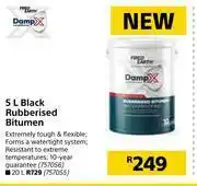 Builders Warehouse Damp X 5L Black Rubberised Bitumen offer