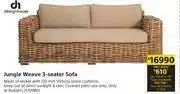 Builders Warehouse Designhouse Jungle Weave 3-Seater Sofa offer