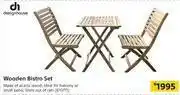 Builders Warehouse Designhouse Wooden Bistro Set offer