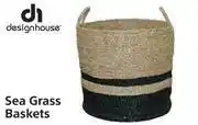 Builders Warehouse Design House Sea Grass Baskets (Natural & Black)-390mm x 390mm x 350mm offer