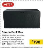 Builders Warehouse Keter Samoa Deck Box offer