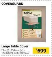 Builders Warehouse Coverguard Large Table Cover-2.1m(l) x 950mm(w) x 720mm(h) offer