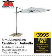 Builders Warehouse Kalahari Shade 3m Aluminium Cantilever Umbrella offer