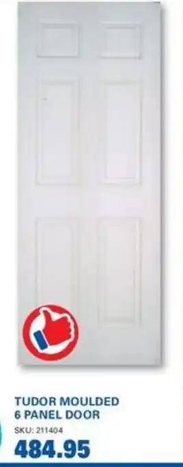 TUDOR MOULDED 6 PANEL DOOR
