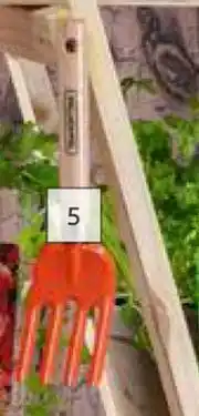 Builders Warehouse Tramontina Orange Garden Hand Fork With Wooden Handle offer