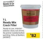 Builders Warehouse Smith & Co Ready Mix Crack Filler-1Ltr offer