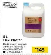 Builders Warehouse Smith & Co. Flexi Plaster-5Ltr offer
