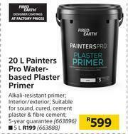 Builders Warehouse Fired Earth Painters Pro Water Based Plaster Primer-20Ltr offer