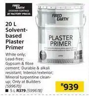 Builders Warehouse Fired Earth Solvent Based Plaster Primer-20Ltr offer