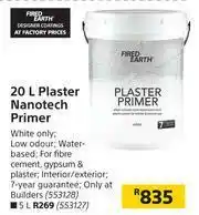 Builders Warehouse Fired Earth Plaster Nanotech Primer-20Ltr offer