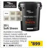 Builders Warehouse Fired Earth Soft Sheen-20Ltr offer