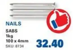 Cashbuild NAILS SABS offer