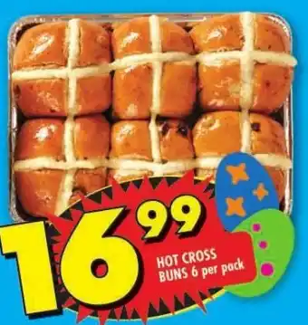 Shoprite HOT CROSS BUNS 6 per pack offer
