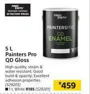 Builders Warehouse Fired Earth Painters Pro QD Gloss-5Ltr offer