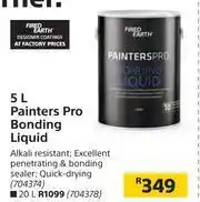Builders Warehouse Fired Earth Painters Pro Bonding Liquid-5Ltr offer