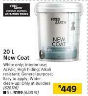 Builders Warehouse Fired Earth New Coat-20Ltr offer