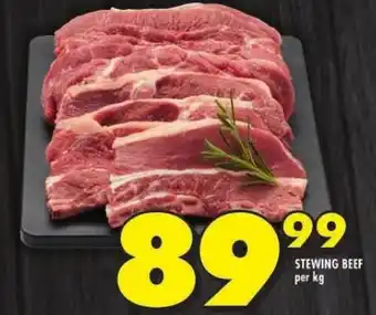 Shoprite STEWING BEEF per kg offer