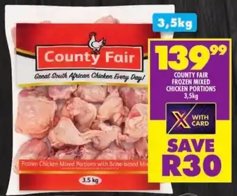 Shoprite COUNTY FAIR FROZEN MIXED CHICKEN PORTIONS offer