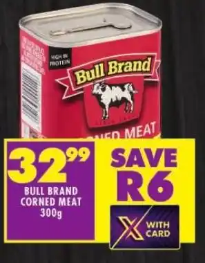 Shoprite BULL BRAND CORNED MEAT 300g offer