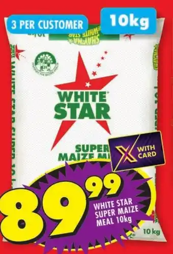 Shoprite White Star Super Maize Meal 10kg offer