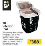 Builders Warehouse Go Paint Interior PVA-20Ltr offer
