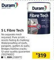 Builders Warehouse Duram Fibre Tech-5Ltr offer