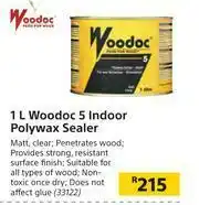 Builders Warehouse Woodoc 5 Indoor Polywax Sealer-1L offer