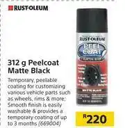 Builders Warehouse Rust Oleum Peelcoat Matte Black-312g offer