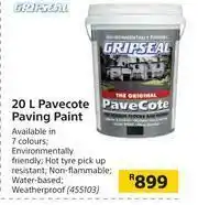Gripseal 20L Pavecote Paving Paint