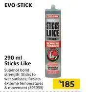 Builders Warehouse Evo Stick Sticks Like-290ml offer