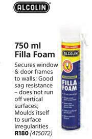 Builders Warehouse Alcolin 750ml Filla Foam offer