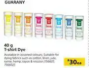Builders Warehouse Guarany T-Shirt Dye-40g Each offer