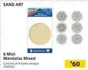 Builders Warehouse Sand Art 6 Mini Mandalas Mixed offer