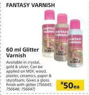 Builders Warehouse Fantasy Varnish Glitter Varnish-60ml Each offer