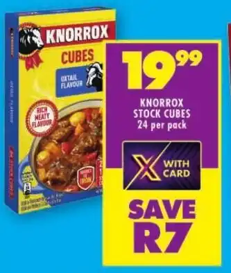 Shoprite KNORROX STOCK CUBES 24 per pack offer