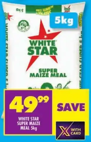 Shoprite WHITE STAR SUPER MAIZE MEAL 5kg offer