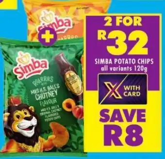 Shoprite SIMBA POTATO CHIPS offer