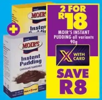 Shoprite MOIR'S INSTANT PUDDING offer