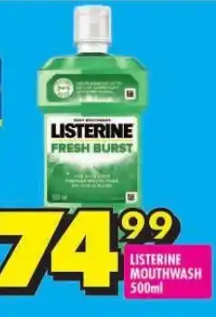 Shoprite LISTERINE MOUTHWASH offer