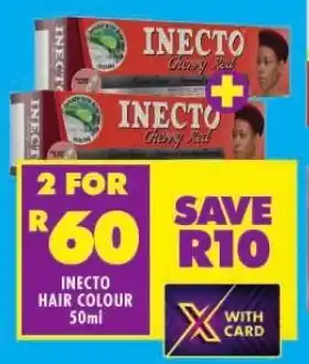 Shoprite INECTO HAIR COLOUR 50ml offer
