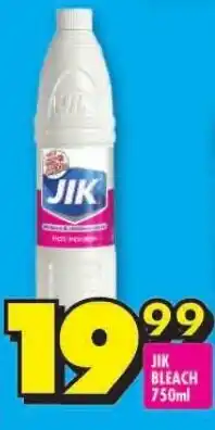 Shoprite JIK BLEACH 750ml offer