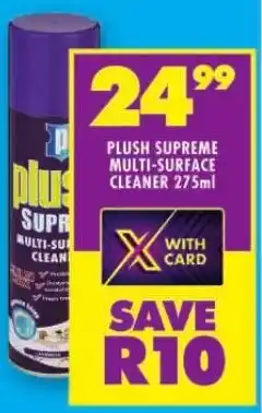 Shoprite PLUSH SUPREME MULTI-SURFACE CLEANER 275ml offer