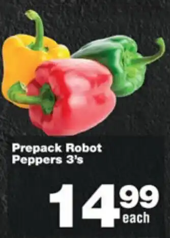 Prepack Robot Peppers 3's