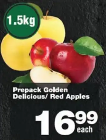 Prepack Golden Delicious/ Red Apples