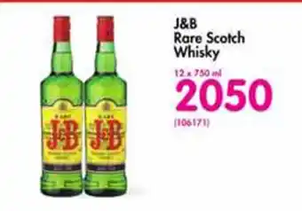 Makro’s liquor J&B Rare Scotch Whisky 12 x 750ml offer