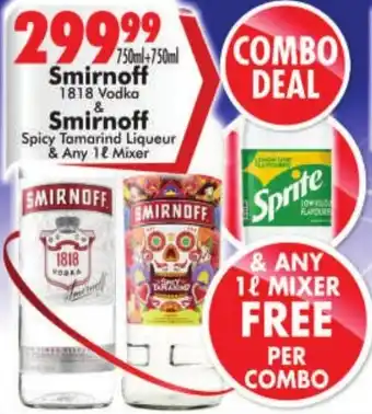 Prestons Smirnoff offer