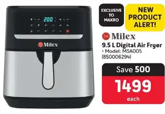 Makro Milex 9.5 L Digital Air Fryer offer